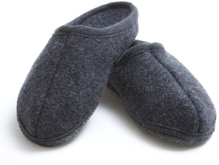 Ulle Original W's Wool Slippers Black Melange