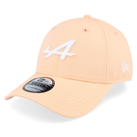 New Era - Motor Pink adjustable Czapka Z Daszkiem - Alpine F1 24 Seasonal 9FORTY Peach Adjustable @ Hatstore