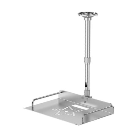 Takfeste med brett for projektor og kamera, justerbar høyde, aluminiumslegering, vegg- og takfeste for kontor og hotell