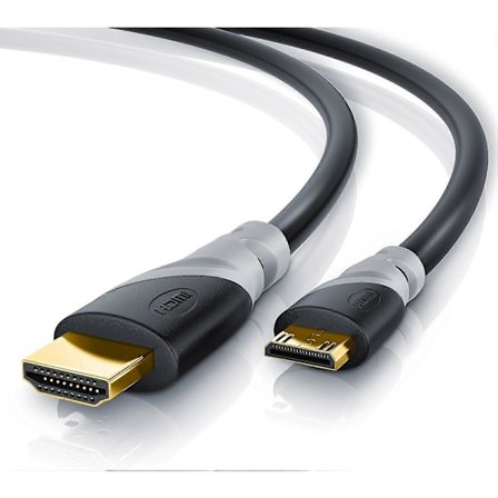 CSL - 10m Ultra HD 4K Mini HDMI till HDMI-kontaktkabel - guldpläterad High Speed Mini