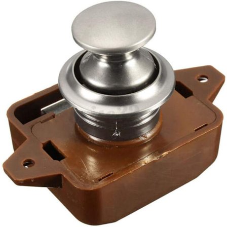 1 stk. Zink Legering Plast Tryk Lås Plast Twist Lås RV Lås