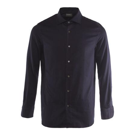 Emporio Armani, Shirts Zwart, Heren, Maat:S,Katoen,print