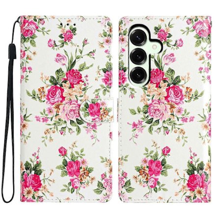 For Samsung Kompatibel med Kompatibel med Galaxy A17 Lommebok Etui PU Lær Mønstertrykk Stativ Telefondeksel med Stropp