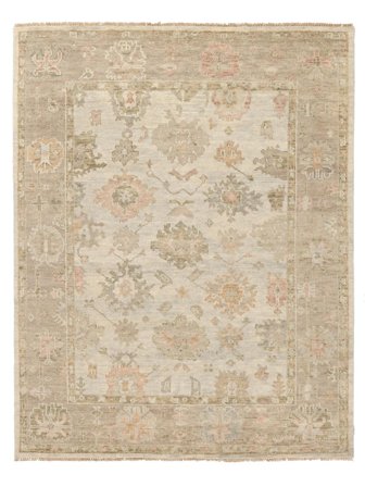 Usak Indiaas Vloerkleed Oosters Oranje/Beige (Wol, India)