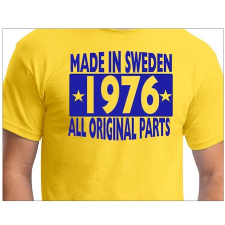 Gul T-shirt Made in Sweden 1976 All original parts