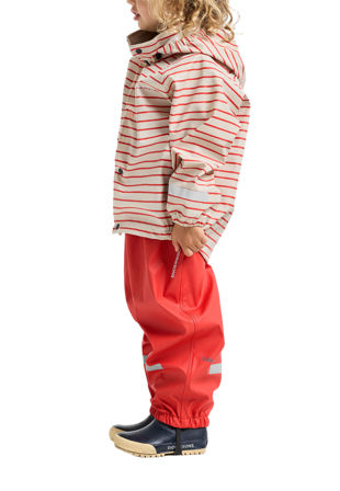 Didriksons Slaskeman Printed Set Ytterplagg Unisex Röd 130