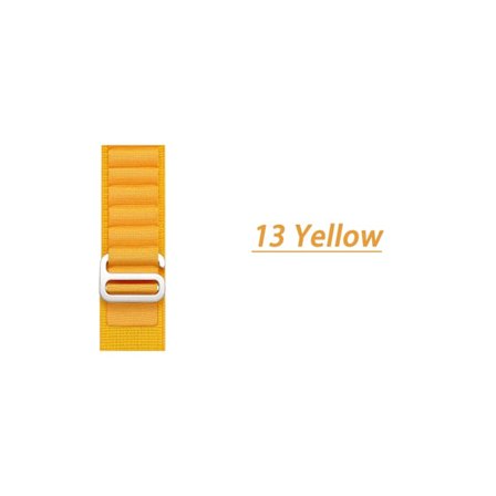 Alpine Armband kompatibelt med Apple Watch Armband 46mm 40mm 49mm 45mm 41mm 38mm 42mm Nylonarmband Iwatch Ultra 2 Serie 10 9 8 7 6 5 4 3 Armband