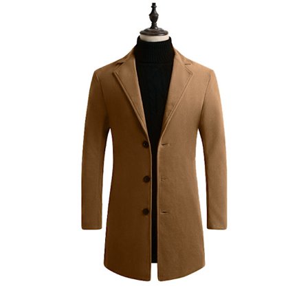 Miesten villasekoitetakki, slim fit, topcoat
