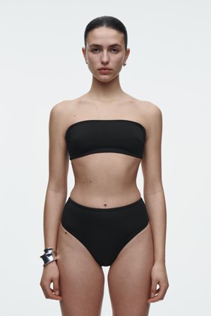 COS Women's Bandeau Bikini Top in Black