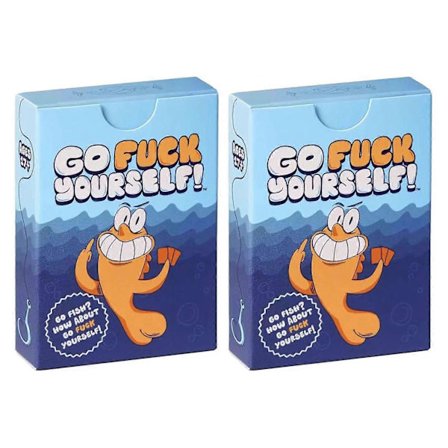 Go Fish -korttipeli aikuisille, kompakti kannettava malli polttareihin (FMY)