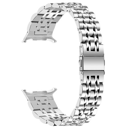 Samsung Galaxy Watch Ultra 47mm Metallband Rostfritt Stål 7-Bead Klockarmband Ersättning - Silver