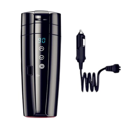 12v 24v Bil Kedel Koger Elektrisk Bærbar Passer Til Vand Auto Udendørs Sort