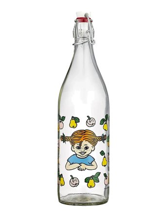 Muurla | Pippi Glass Bottle Fruits 1L | 1 L