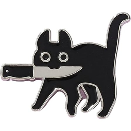Emalje kat broche til kvinder og piger - sjove og søde kattebrocher til tøj