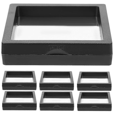 12 stk. Flydende Smykkeramme Display Holder Stande 3d Mønt Display Case-FCY