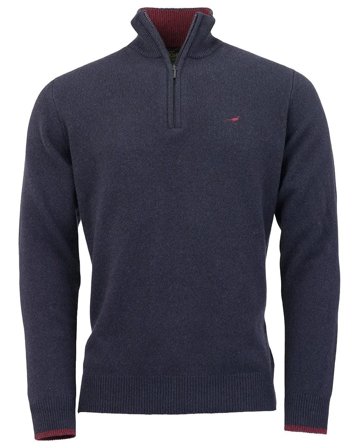 Laksen Brompton Zip-Neck Dark Storm