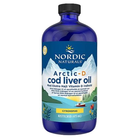 Nordic Naturals Torskelevertran+D m.citrussmag 473 ml, Helse & Madvarer, Andre Kosttilskudsolier, Torskelevertran / Omega-3