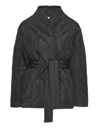 Alma Quilted Short Jacket Tikkitakki Musta NORR