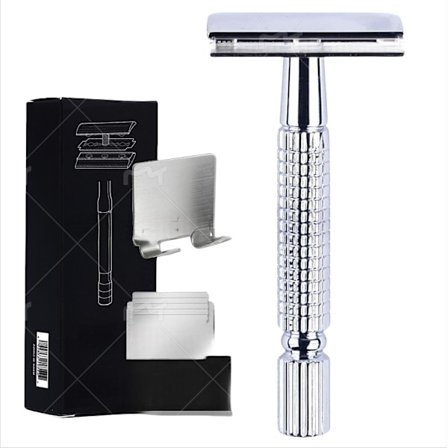 Ny manuel skraber - dobbelt kant til en glat barbering