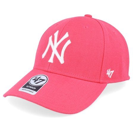 47 Brand - Rosado adjustable Gorra - New York Yankees Mvp Magenta Adjustable @ Hatstore