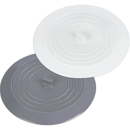 Silikoninen amme- ja lavuaarin tulppa, yleinen viemäritulppa, matkatulppa keittiön, kylpyhuoneen, pyykkituvan ja suihkun viemäriin, harmaa ja 