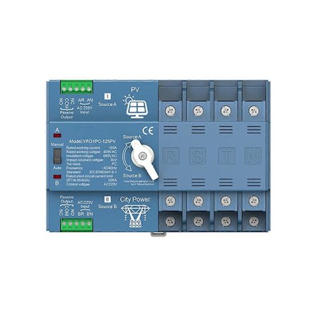 ATS Dobbelt Strøm Automatisk omskifter Kompatibel med Generator eller PV Energi til By Strøm Omskiftning Kompatibel med omskifter