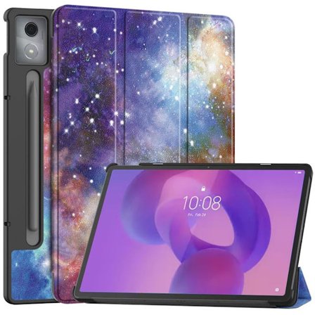 Lenovo Idea Tab Pro Stand Pattern Print Cover - Purple