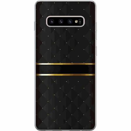 Samsung Galaxy S10+ Mjukt Skal - Golden Stripes