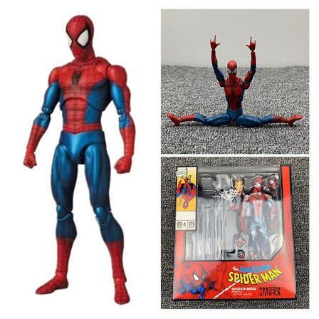 6,3" Mafex No. 075 The Amazing Spider-Man Comic Ver. Samlefigur Legetøj, Premium Design Og Tilbehør, Æskegaver Til Fans
