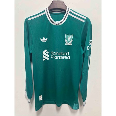 Liverpool Football Club Udebane Tredje Langærmet Spiller Fodbold T-shirt S-3XL