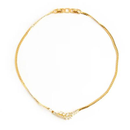 Dior Vintage Pre-ownedYellow Goldnecklaces , Geel , Dames , Maat: ONE Size Vintage Sieraden