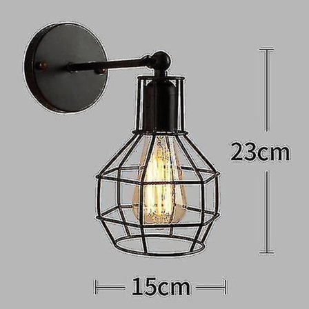 Wall Lamp Industrial Light Sconces Black Retro