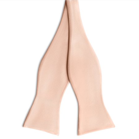 Nœud papillon à nouer en satin rose pour hommes - Noeuds papillon à nouer