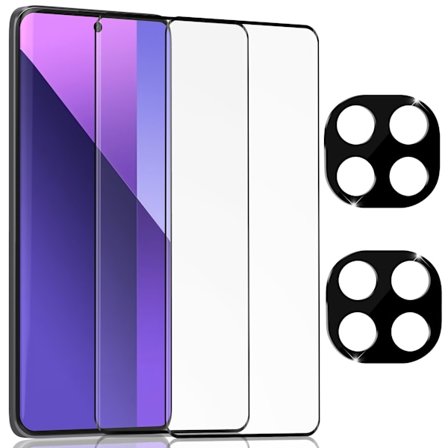 2-Pack XIAOMI REDMI NOTE 14 PRO PLUS Näytönsuoja & 2-Pack linssinsuoja - Karkaistu Lasi 9H - Super laatu 3D