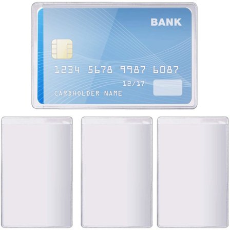 Transparent Credit Card Sleeves, 20 Pcs Credit Card Holder Sleeve Clear