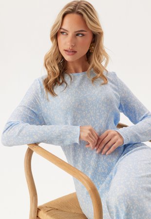 Pieces-Pcflora Ls Midi Dress-M