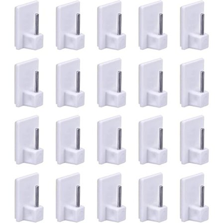 20 kpl itseliimautuvia verhotankokoukkuja, 3M itseliimautuvia pieniä koukkuja, minikoukku verhotankoon, seinäavain itseliimautuva koukku