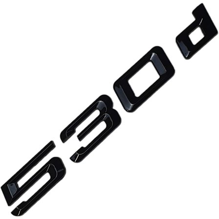 530d Sort Glans Bagklap Emblem Tuning Ændring til E39 E60 E61 F10 F11 F07 F18 G30 G31 G38 HB8L3