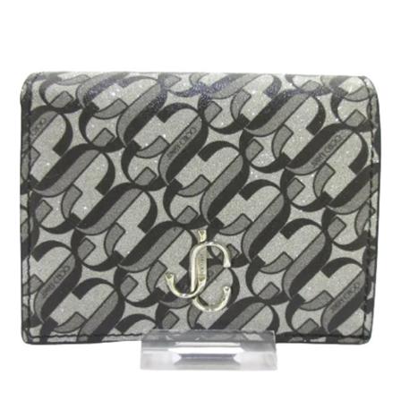 Jimmy Choo Pre-owned, Pre-owned Wallets Grijs, Dames, Maat:ONE Size,leather