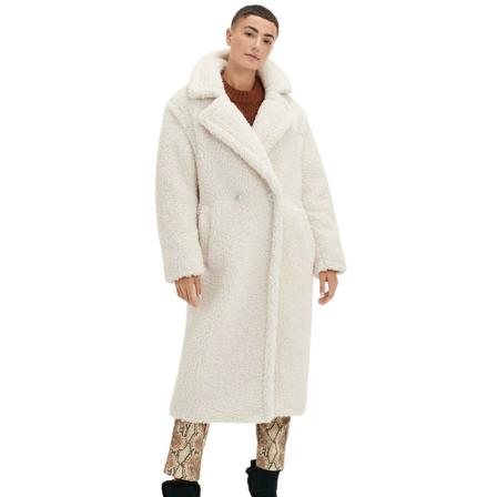 Ugg, Double-Breasted Coats Wit, Dames, Maat:L