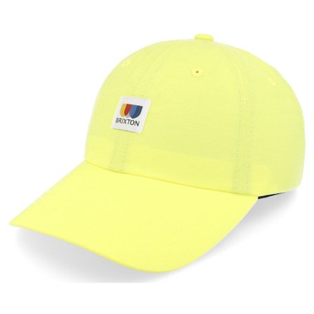 Brixton - Geel unconstructed Cap - Alton Low Profile Cap Limelight Dad Cap @ Hatstore