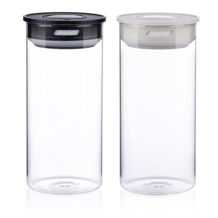 Glaskrukke med vakuumlåg 10x21,5cm