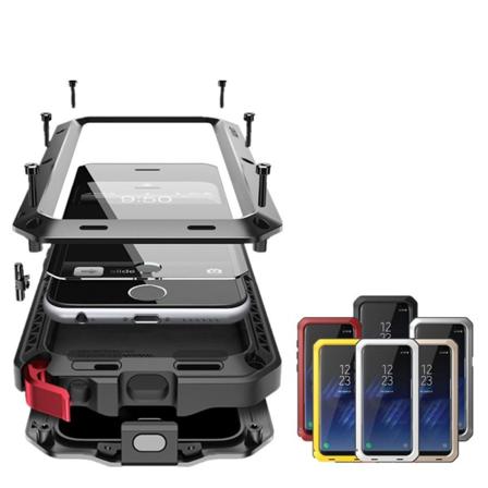 Heavy Duty-fodral (stryktålig) Aluminum För Samsung Galaxy S9 Gul
