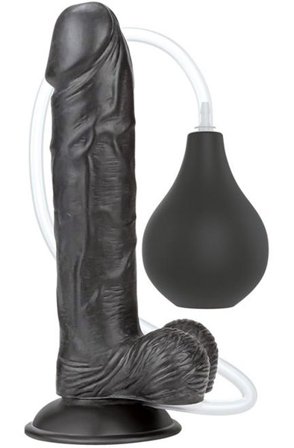 Lovetoy Squirt Extreme Dildo Black 23cm Squirttaava dildo