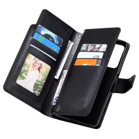 Xiaomi Mi 11t / 11t Pro Praktisk Plånboksfodral Med 12-fack Arra Svart