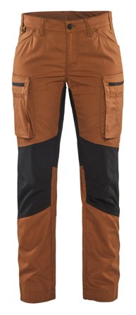 Blåkläder 715918454099C38 Arbetsbyxa med stretch, dam, rost/svart Rost/svart, Kläder