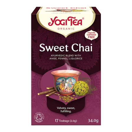 Yogi Yogi Tea Sweet Chai Ø 17 breve, Helse & Madvarer, Te, Chai Te
