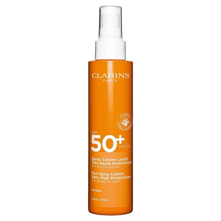 Clarins Sun Body Lotion Spray SPF 50 150 ml, Skincare, Solpleje, Solcreme
