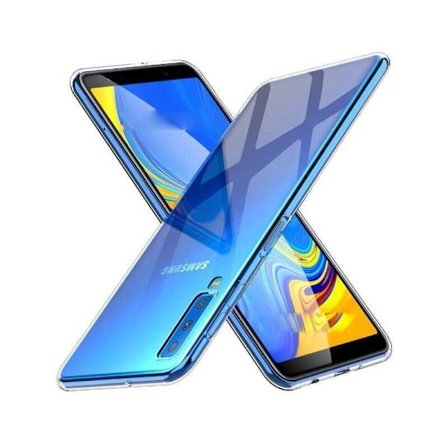 Samsung A7 2018 Stöttåligt Genomskinligt Skal Simple