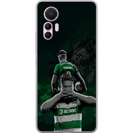 Kompatibelt Mobildeksel til Xiaomi 12 Lite Neonmotiv med teksten "Gaming is in my DNA" på en blå og rød murvegg med en lysende DNA-spiral.